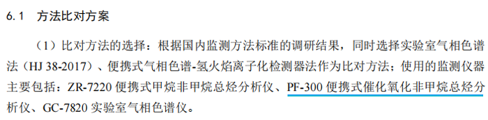 《固定污染源廢氣總烴、甲烷和非甲烷總烴的測定便攜式催化氧化-氫火焰離子化檢測器法》