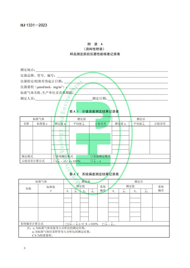 HJ 1331-2023《固定污染源廢氣總烴、甲烷和非甲烷總烴的測(cè)定便攜式催化氧化-氫火焰離子化檢測(cè)器法》-8